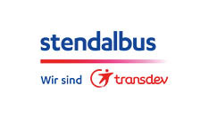 Logo von Stendalbus mit dem Text "stendalbus Wir sind transdev"